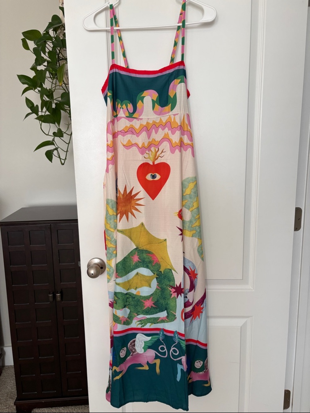 CHARLOTTE GREEN linen blend sun dress - Picture 4 of 12